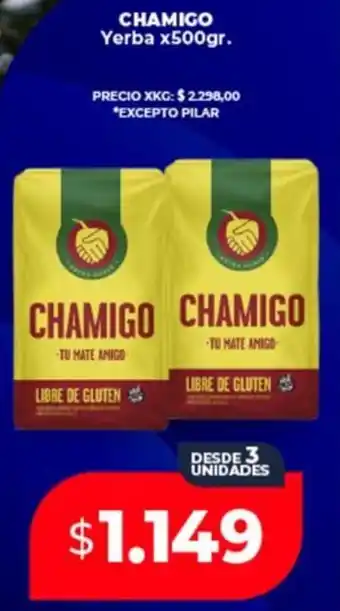 Supermayorista Vital Chamigo yerba oferta