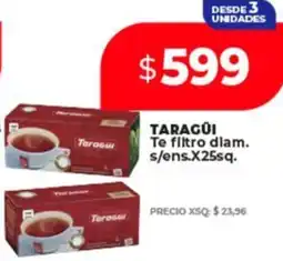 Supermayorista Vital Taragüi te filtro diam. s/ens. oferta