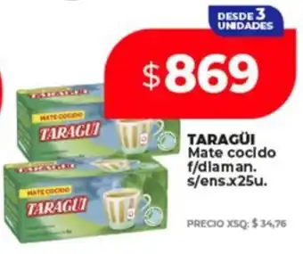 Supermayorista Vital Taragüi mate cocido f/dlaman. s/ens oferta