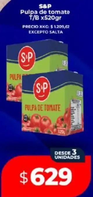 Supermayorista Vital S&p pulpa de tomate t/b oferta