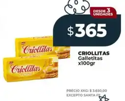 Supermayorista Vital Criollitas galletitas oferta