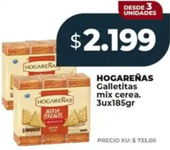 Supermayorista Vital Hogareñas galletitas mix cerea. oferta