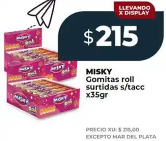 Supermayorista Vital Misky gomitas roll surtidas s/tacc oferta