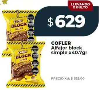 Supermayorista Vital Cofler alfajor block simple oferta