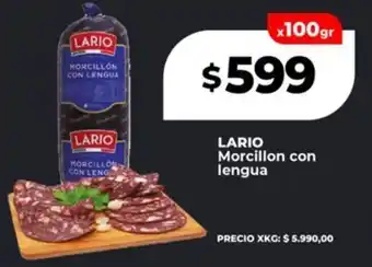 Supermayorista Vital Lario morcillon con lengua oferta