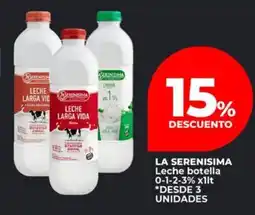 Supermayorista Vital La serenisima leche botella 0-1-2-3% oferta