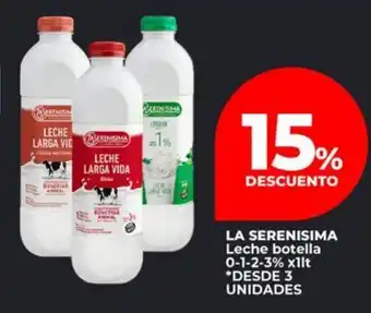 Supermayorista Vital La serenisima leche botella 0-1-2-3% oferta