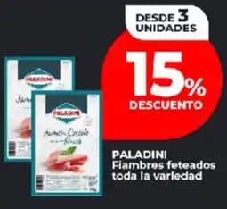 Supermayorista Vital Paladini fiambres feteados toda la variedad oferta