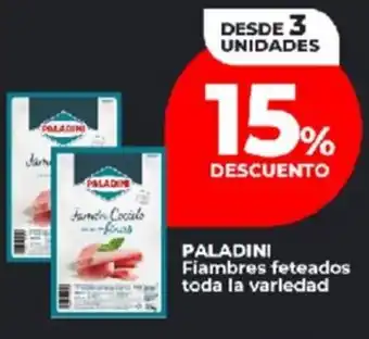 Supermayorista Vital Paladini fiambres feteados toda la variedad oferta