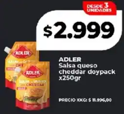 Supermayorista Vital Adler salsa queso cheddar doypack oferta