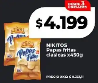 Supermayorista Vital Nikitos papas fritas clasicas oferta