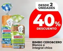 Supermayorista Vital Bimbo cero&cero blanco e integral chico oferta