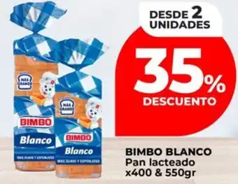 Supermayorista Vital BIMBO BLANCO Pan lacteado oferta