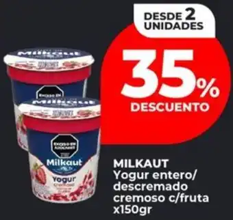 Supermayorista Vital Milkaut yogur entero/ descremado cremoso c/fruta oferta