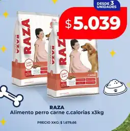 Supermayorista Vital Raza alimento perro carne c.calorias oferta