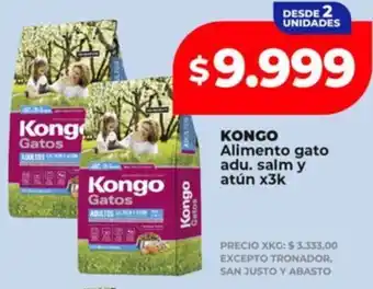 Supermayorista Vital Kongo alimento gato adu. salm y atún oferta