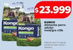 Supermayorista Vital Kongo alimento perro adulto med/gra oferta