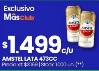 Changomas Amstel lata oferta