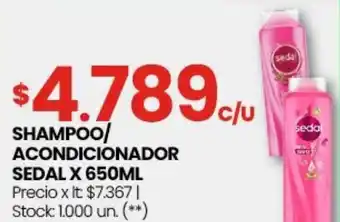 Changomas Sedal shampoo/ acondicionador oferta