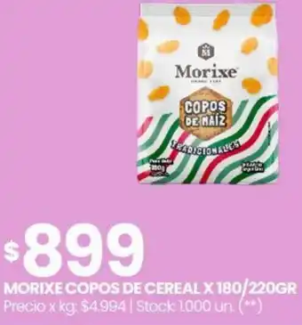 Changomas Morixe copos de cereal oferta