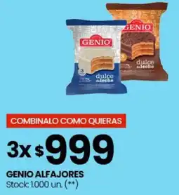 Changomas Genio alfajores oferta