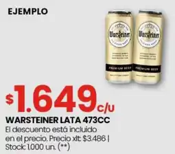 Changomas Warsteiner lata oferta