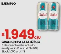 Changomas Grolsch ipa lata oferta