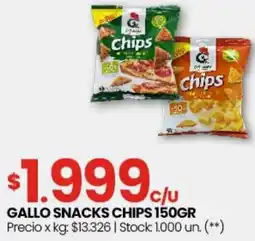 Changomas Gallo snacks chips oferta