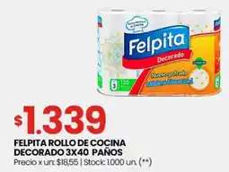 Changomas Felpita rollo de cocina decorado oferta