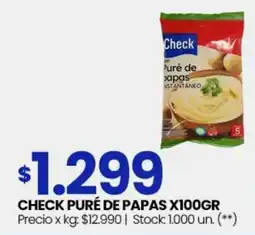 Changomas Check puré de papas oferta