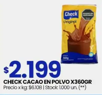 Changomas Check cacao en polvo oferta