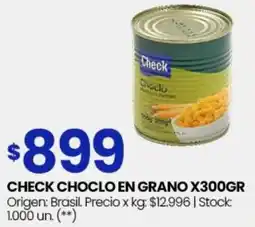 Changomas Check choclo en grano oferta