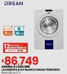 Changomas Drean lavarropa 814 P oferta