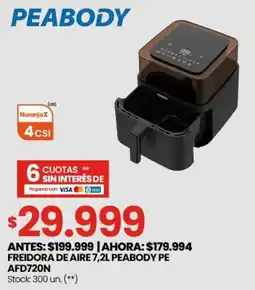 Changomas Peabody Freidora de aire oferta