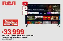 Changomas RCA LED 32" HD Android TV oferta