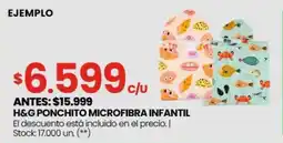 Changomas H&G Ponchito microfibra infantil oferta