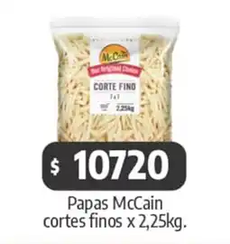 Autoservicio Capo Papas McCain cortes finos oferta