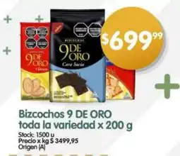 Supermercados Buenos Días Bizcochos 9 DE ORO oferta