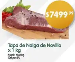 Supermercados Buenos Días Tapa de Nalga de Novillo oferta