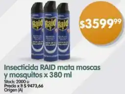 Supermercados Buenos Días RAID mata moscas y mosquitos oferta