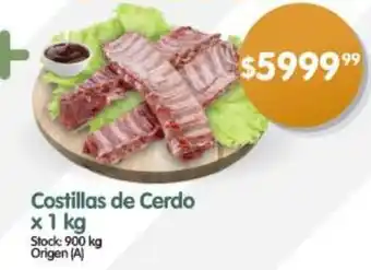 Supermercados Buenos Días Costillas de Cerdo oferta