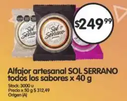 Supermercados Buenos Días SOL SERRANO Alfajor artisanal oferta