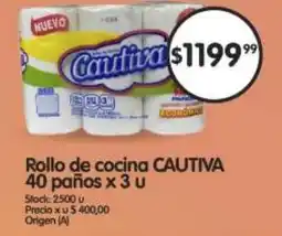 Supermercados Buenos Días CAUTIVA Rollo de cocina oferta