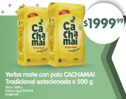 Supermercados Buenos Días CACHAMAI Yerba mate con palo oferta