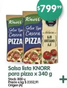 Supermercados Buenos Días KNORR Salsa Lista oferta