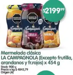 Supermercados Buenos Días LA CAMPAGNOLA Mermelada clásica oferta