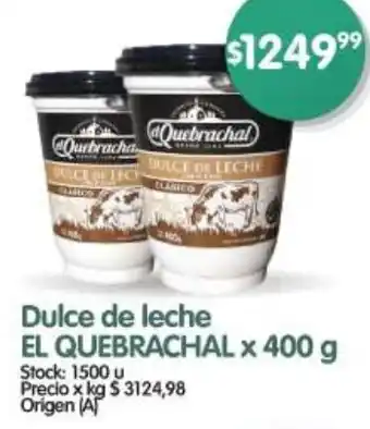 Supermercados Buenos Días EL QUEBRACHAL Dulce de leche oferta