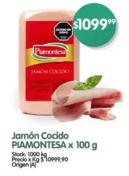 Supermercados Buenos Días PIAMONTESA Jamón Cocido oferta