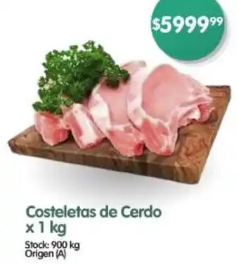 Supermercados Buenos Días Costeletas de Cerdo oferta