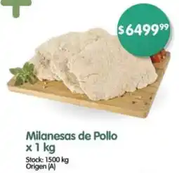 Supermercados Buenos Días Milanesas de Pollo oferta